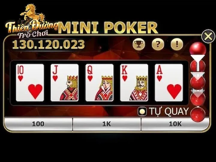 Cách chơi Mini Poker TDTC dễ dàng nhất