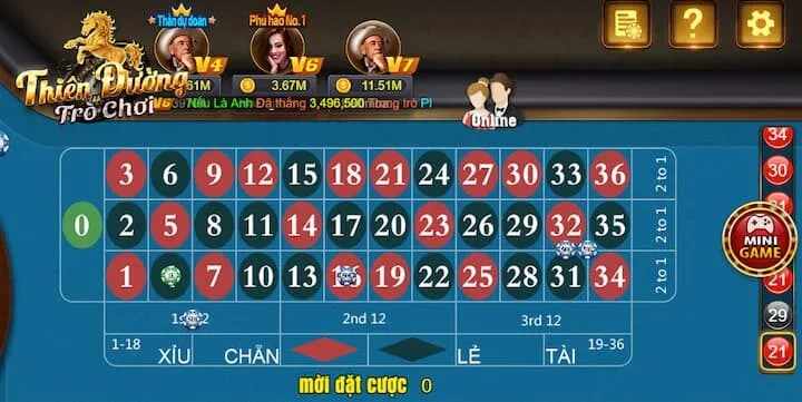 Game Bánh Xe Roulette TDTC mới mẻ siêu hấp dẫn